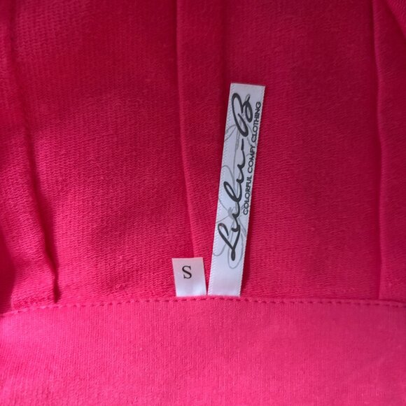 Lula-B Hot Pink Button-Up Shirt Womens Size Small Back Button Detail Casual Top - Picture 5 of 8
